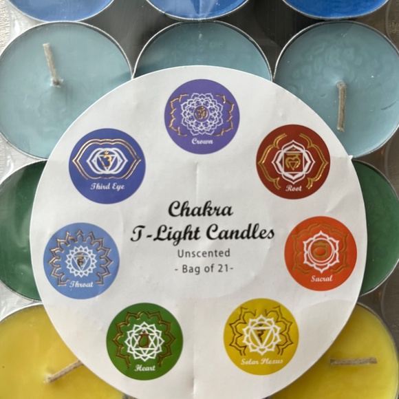 3 packages Chakras Tealight Candles - Picture 3 of 4